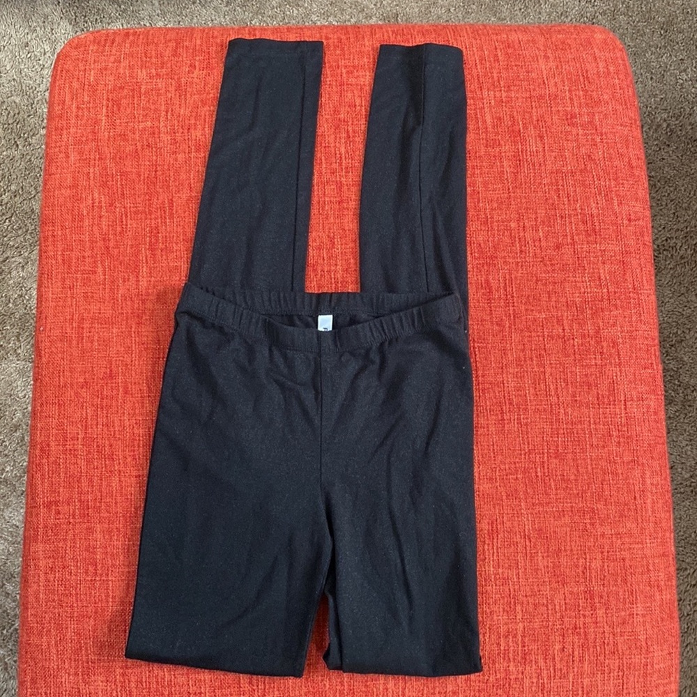 Y2K RVCA Black Lurex Sparkle Glitter Legging Pants